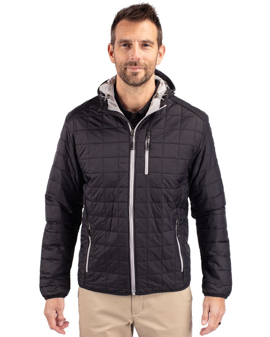 Cutter & Buck Rainier Primaloft Eco Mens Full Zip Hooded Jacket - MCO00091