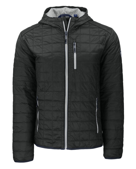 Cutter & Buck Rainier Recycled Insulated Puffer Mens Full Zip Hooded Jacket Jacket