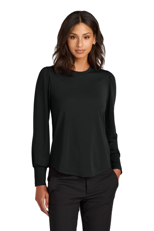 Mercer+Mettle? Women's Stretch Jersey Long Sleeve Blous