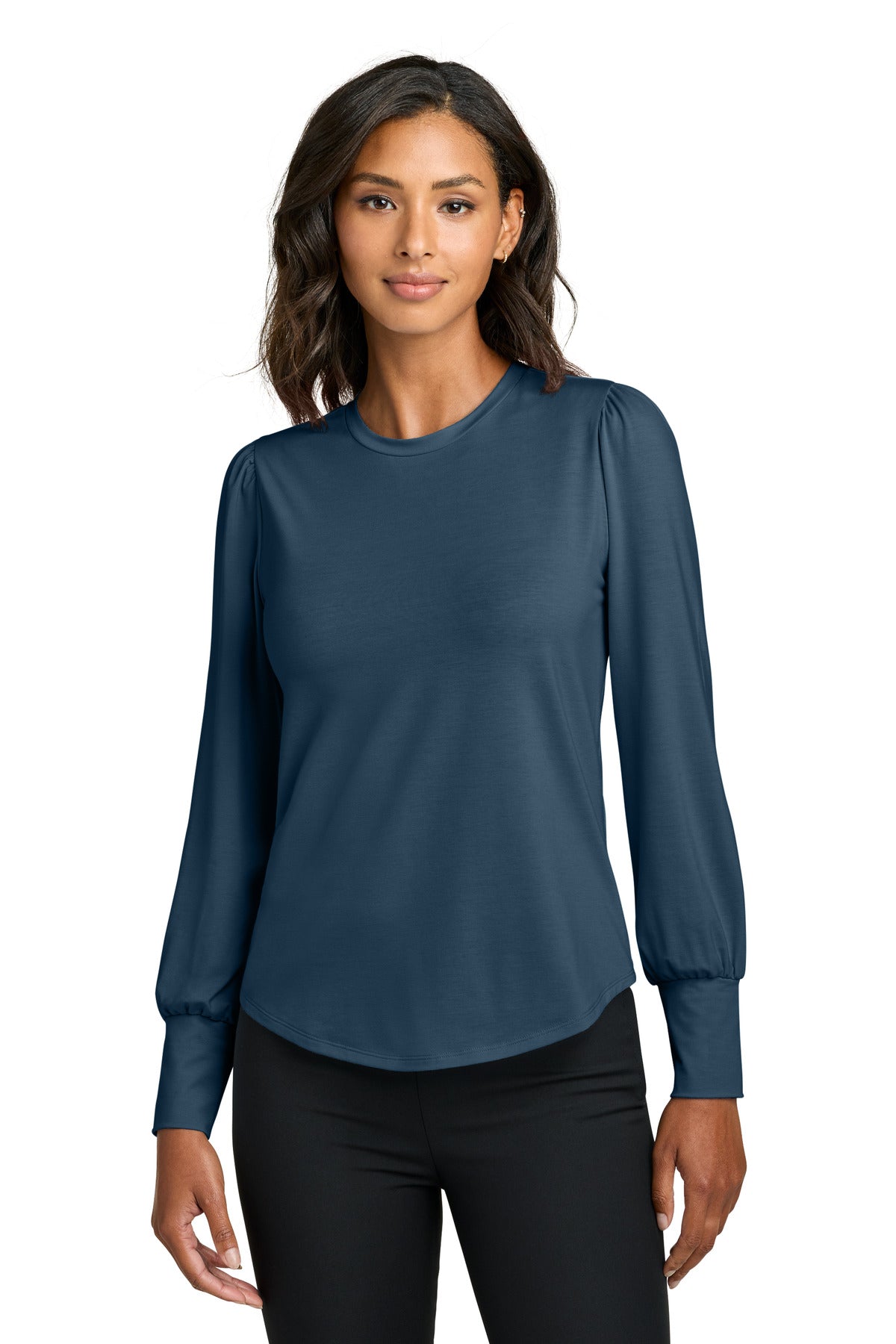 Mercer+Mettle® Women's Stretch Jersey Long Sleeve Blouson Top