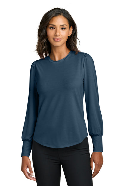 Mercer+Mettle® Women's Stretch Jersey Long Sleeve Blouson Top
