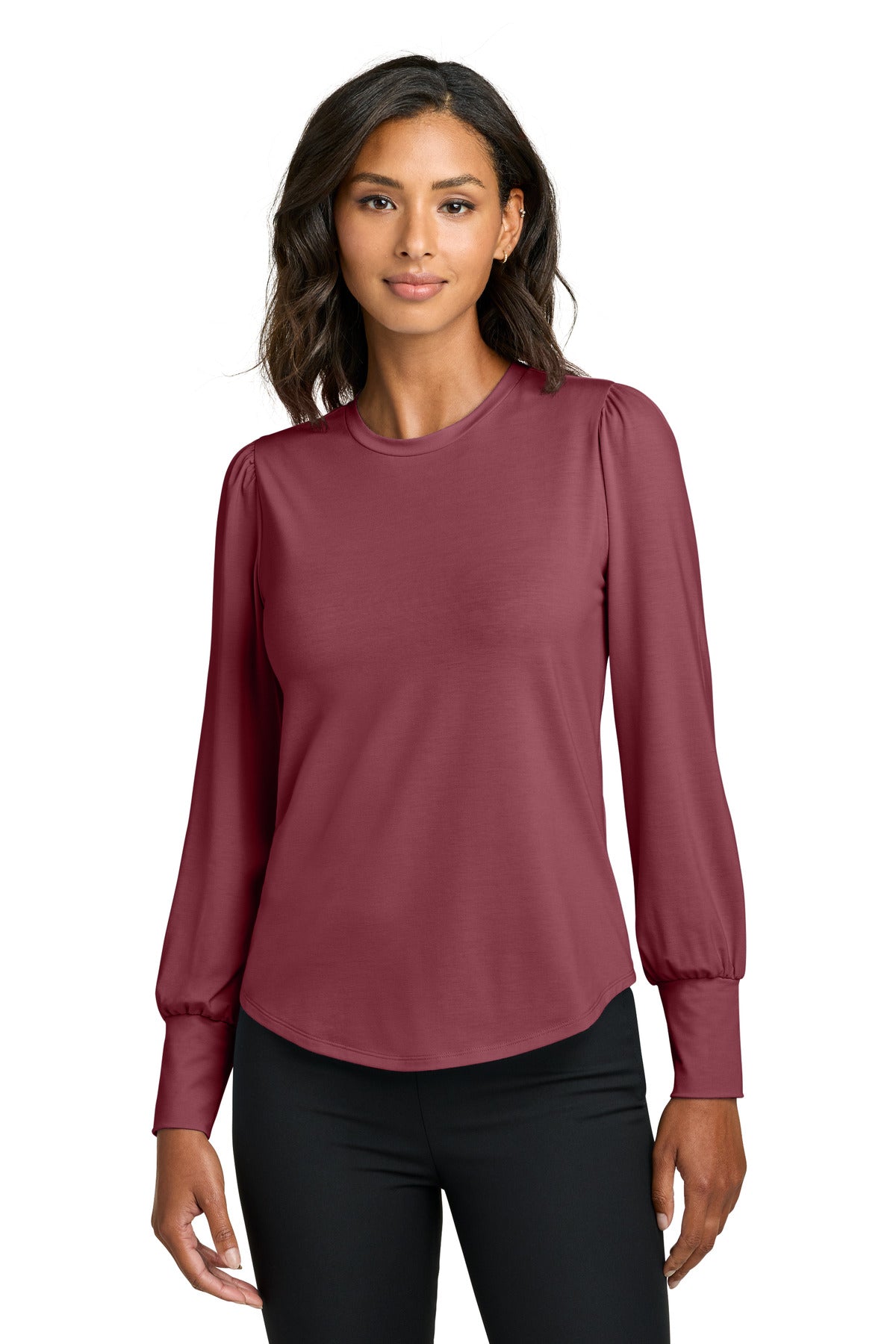 Mercer+Mettle® Women's Stretch Jersey Long Sleeve Blouson Top