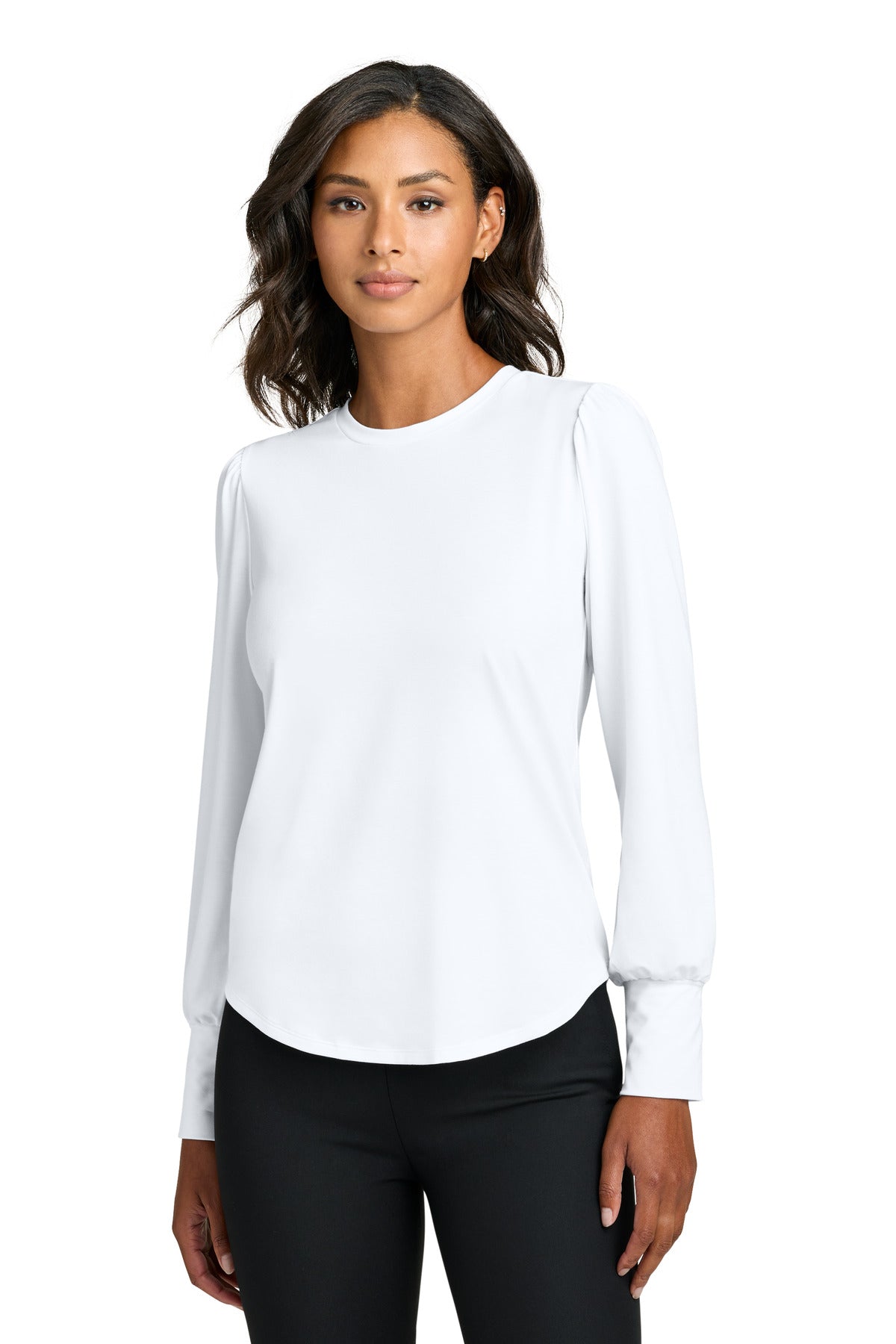 Mercer+Mettle® Women's Stretch Jersey Long Sleeve Blouson Top