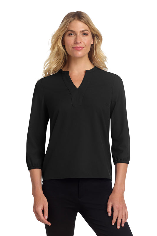 Mercer+Mettle® Women's Stretch Crepe 3/4-Sleeve Blouse