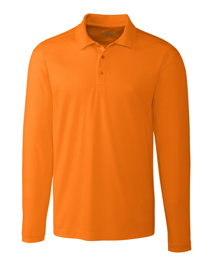 Clique Spin Solution-dyed Performance Pique Mens Long Sleeve Polo