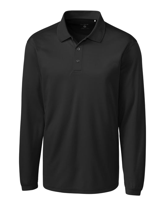 Clique Ice Pique Tech Mens Long Sleeve Polo
