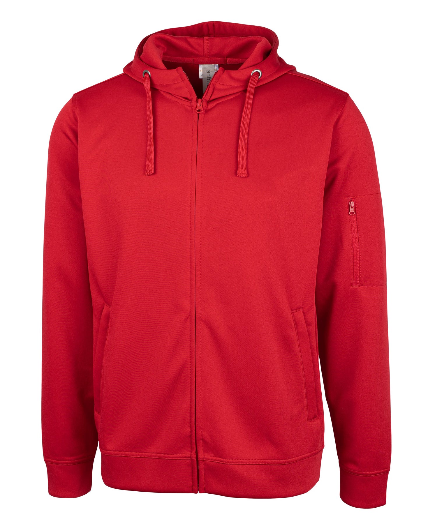 Clique Lift Solution-dyed Performance Unisex Full Zip Hooded Sweatshirt