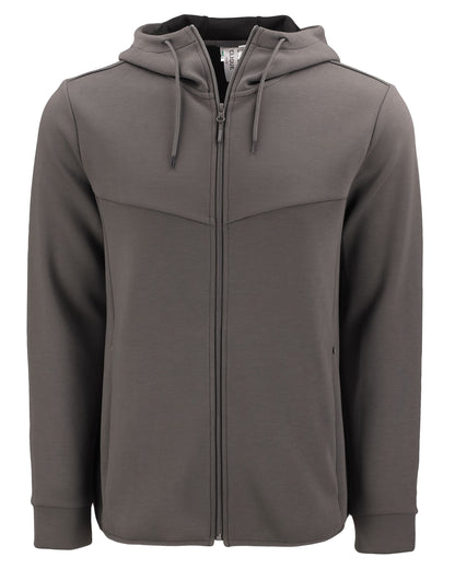 Clique Haven Recycled Mens Full Zip Hooded Sweatshirt