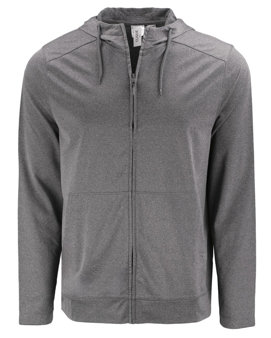 Clique Dash Recycled Mens Full Zip Hooded Sweatshirt
