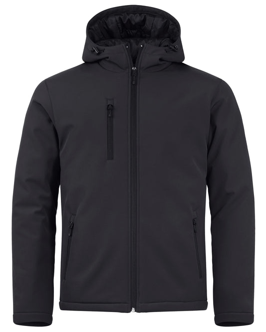 Clique Equinox Insulated Softshell Mens Full Zip Hooded Jacket