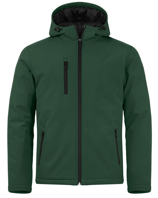Clique Equinox Insulated Softshell Mens Full Zip Hooded Jacket