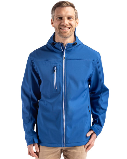 Clique Telemark Eco Stretch Softshell Full Zip Mens Hooded Jacket - MQO00075