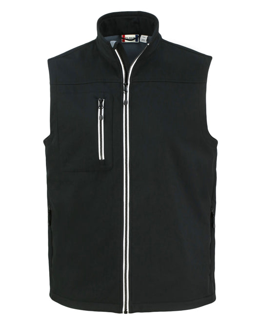 Clique Telemark Recycled Stretch Softshell Mens Full Zip Vest