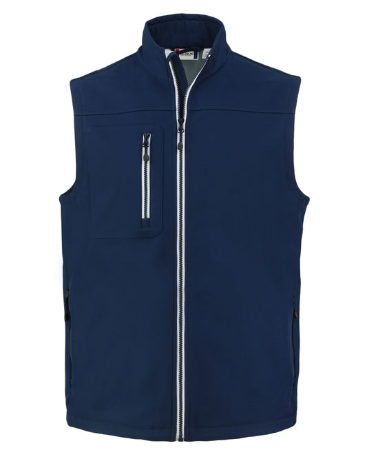 Clique Telemark Recycled Stretch Softshell Mens Full Zip Vest