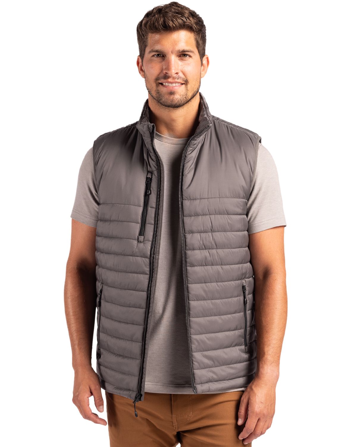 Clique Valhalla Full Zip Mens Puffer Vest - MQO00082