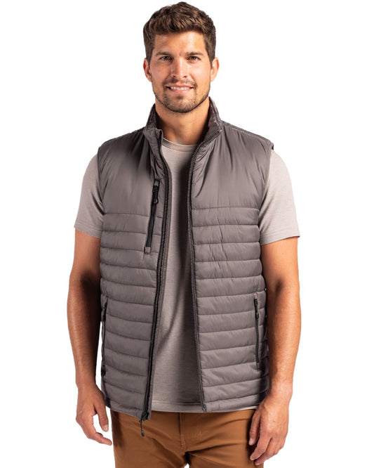 Clique Valhalla Full Zip Mens Puffer Vest - MQO00082