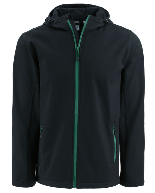 Clique Tempo Recycled Stretch Softshell Mens Full Zip Hooded Jacket