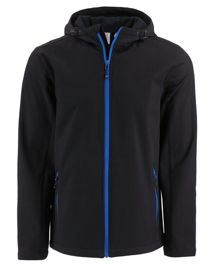 Clique Tempo Recycled Stretch Softshell Mens Full Zip Hooded Jacket