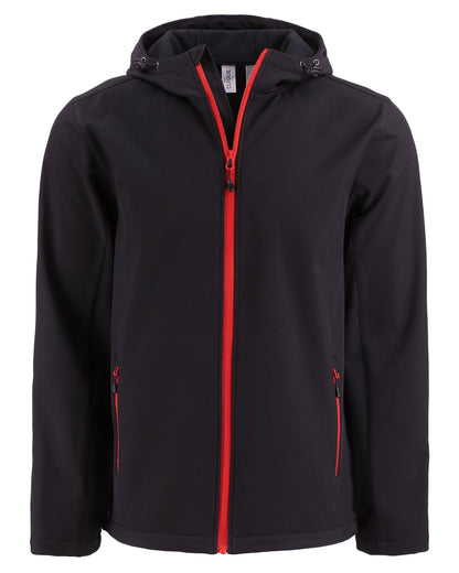 Clique Tempo Recycled Stretch Softshell Mens Full Zip Hooded Jacket