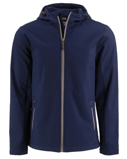 Clique Tempo Recycled Stretch Softshell Mens Full Zip Hooded Jacket