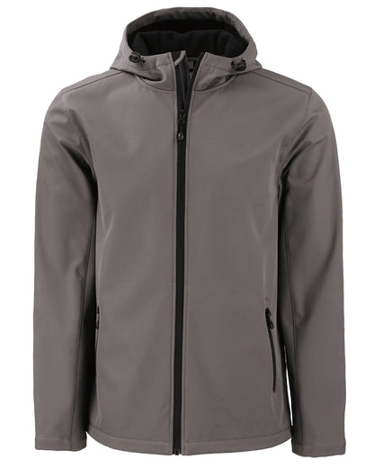 Clique Tempo Recycled Stretch Softshell Mens Full Zip Hooded Jacket