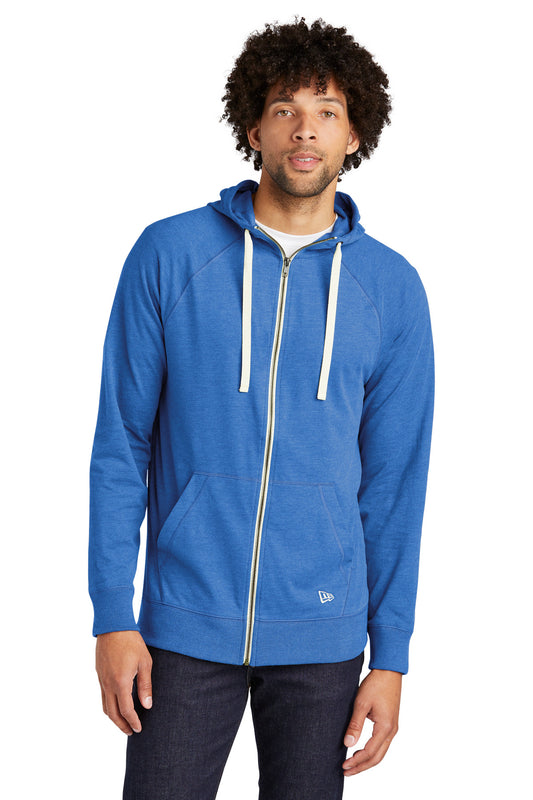 New Era ® Sueded Cotton Blend Full-Zip Hoodie