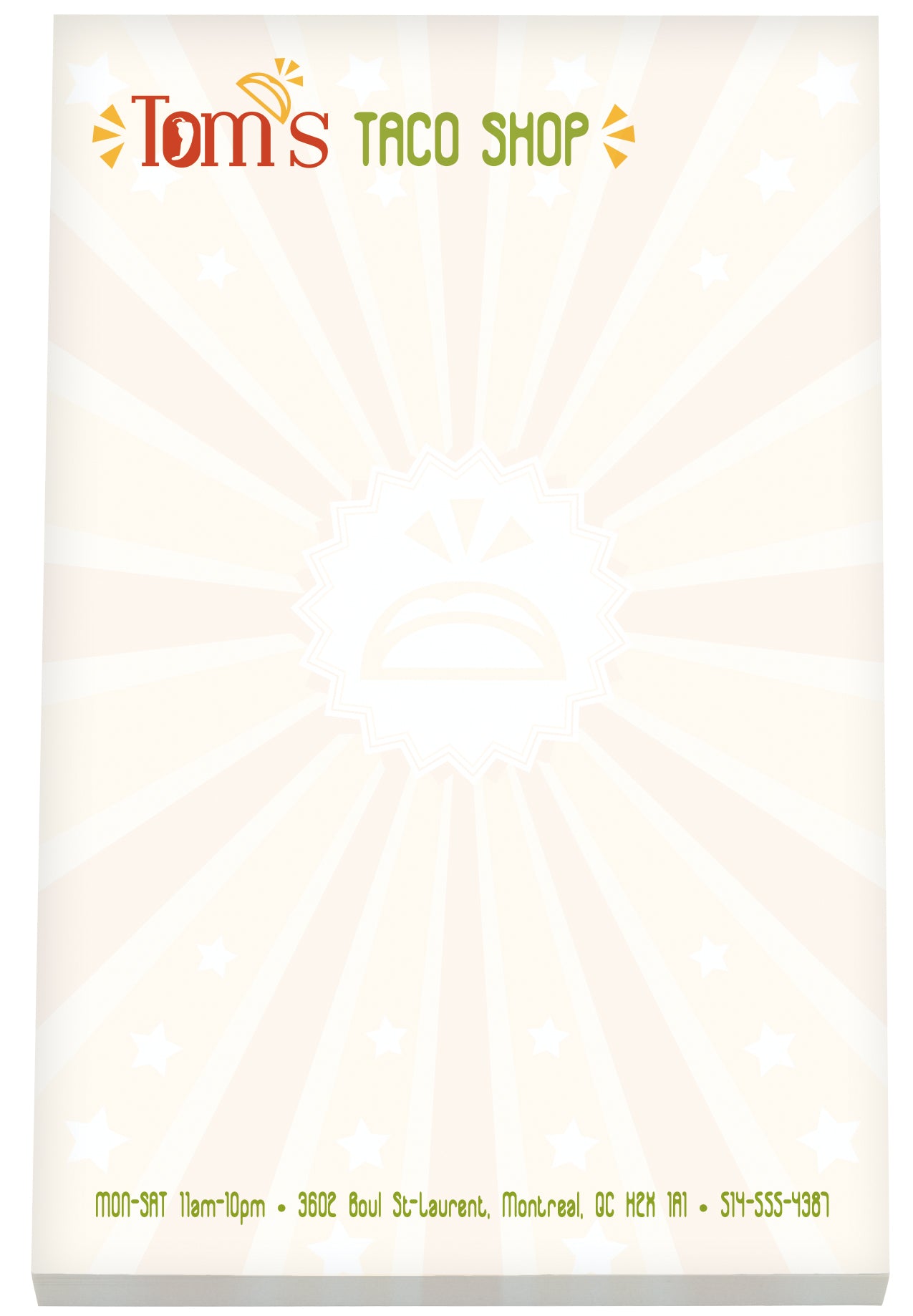 Souvenir 4 x 6 Scratch Pad 25 Sheet-NS4A6A25