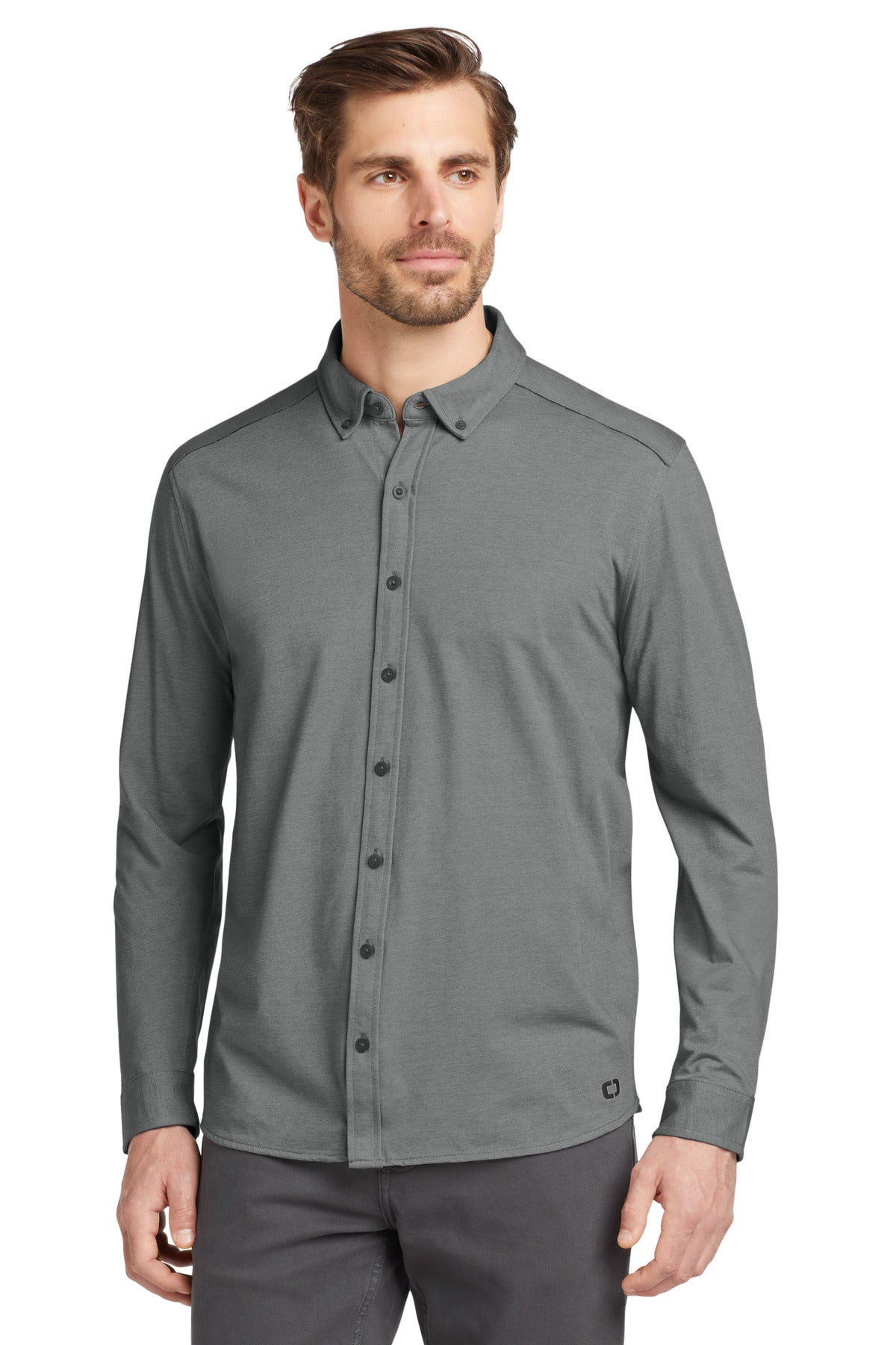 OGIO ?  Code Stretch Long Sleeve Button-Up. OG145