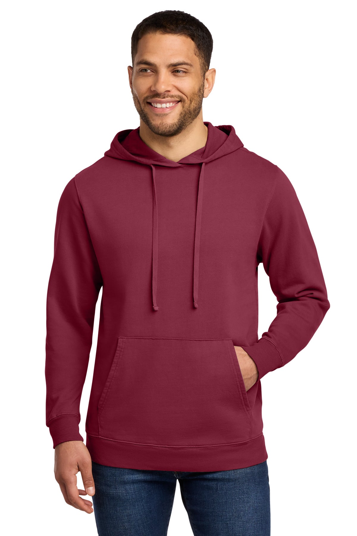 Port & Co™ Beach Wash® Garment-Dyed Pullover Hooded Sweatshirt