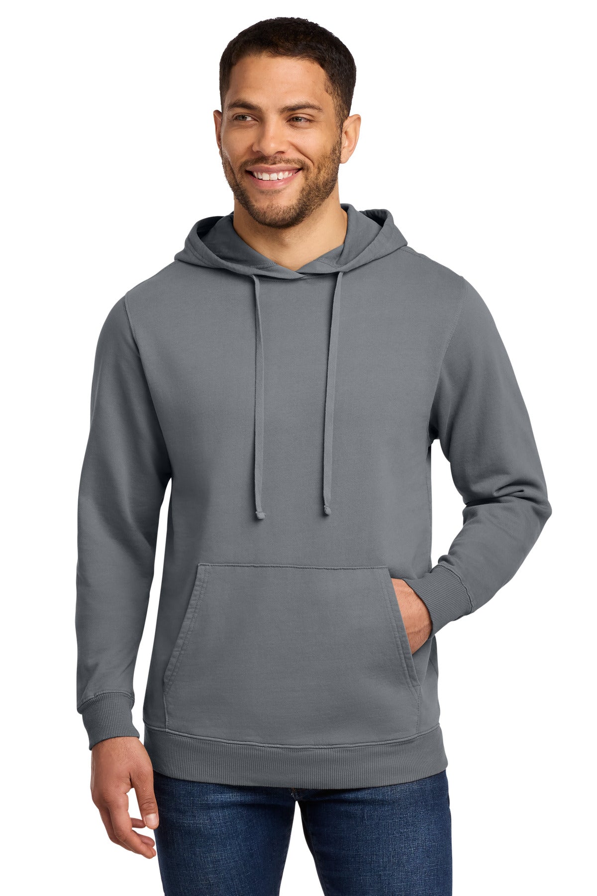 Port & Co™ Beach Wash® Garment-Dyed Pullover Hooded Sweatshirt