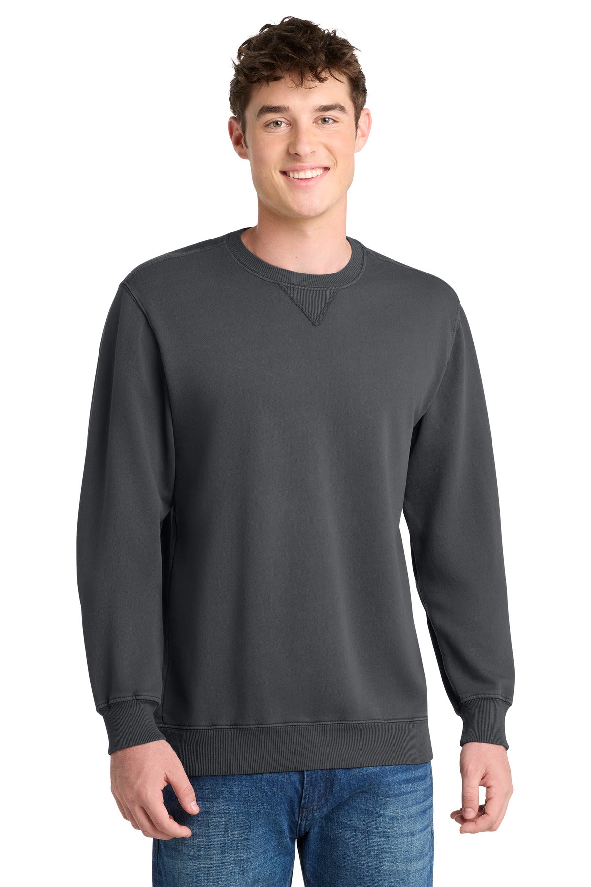 Port & Co™ Beach Wash® Garment-Dyed Crewneck Sweatshirt
