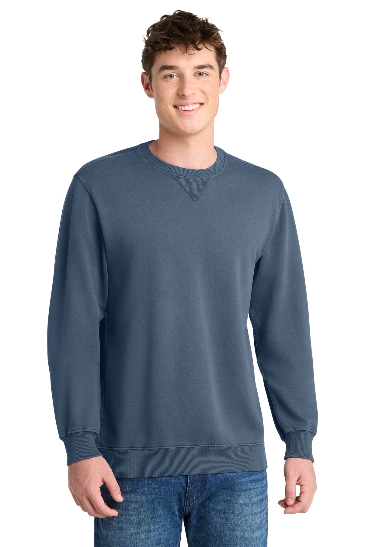 Port & Co™ Beach Wash® Garment-Dyed Crewneck Sweatshirt