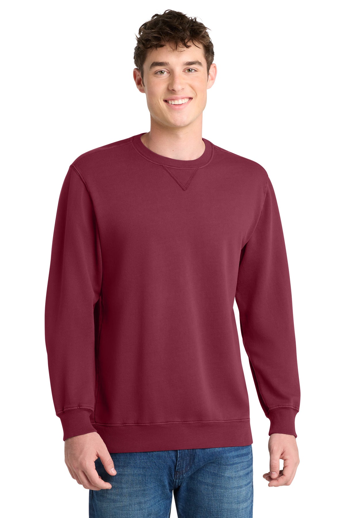 Port & Co™ Beach Wash® Garment-Dyed Crewneck Sweatshirt