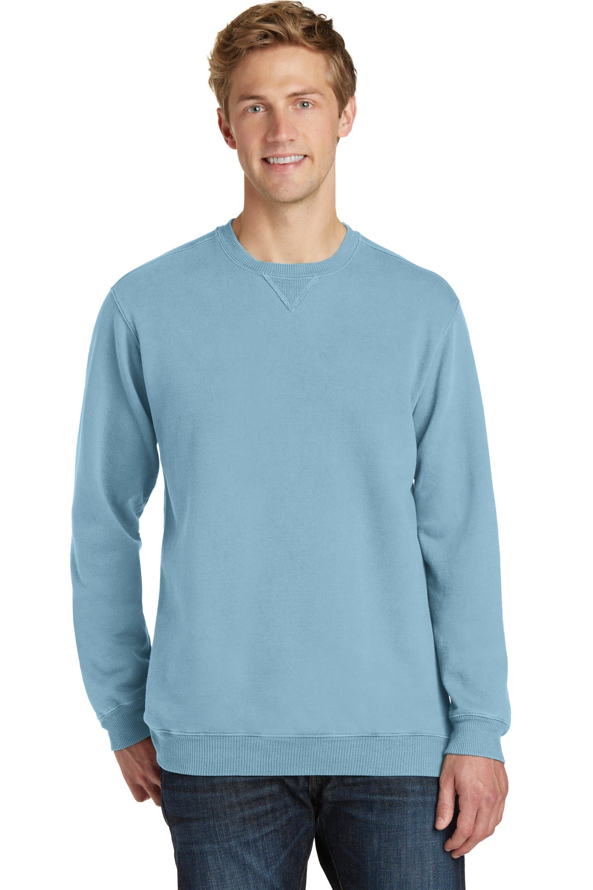 Port & Company? Beach Wash? Garment-Dyed Crewneck Sweat