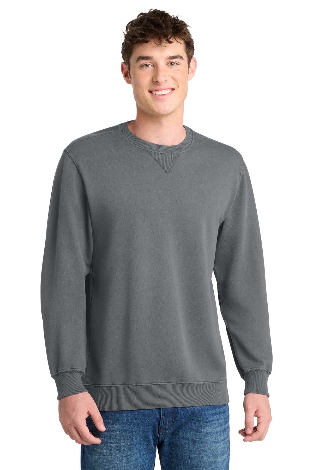 Port & Co™ Beach Wash® Garment-Dyed Crewneck Sweatshirt