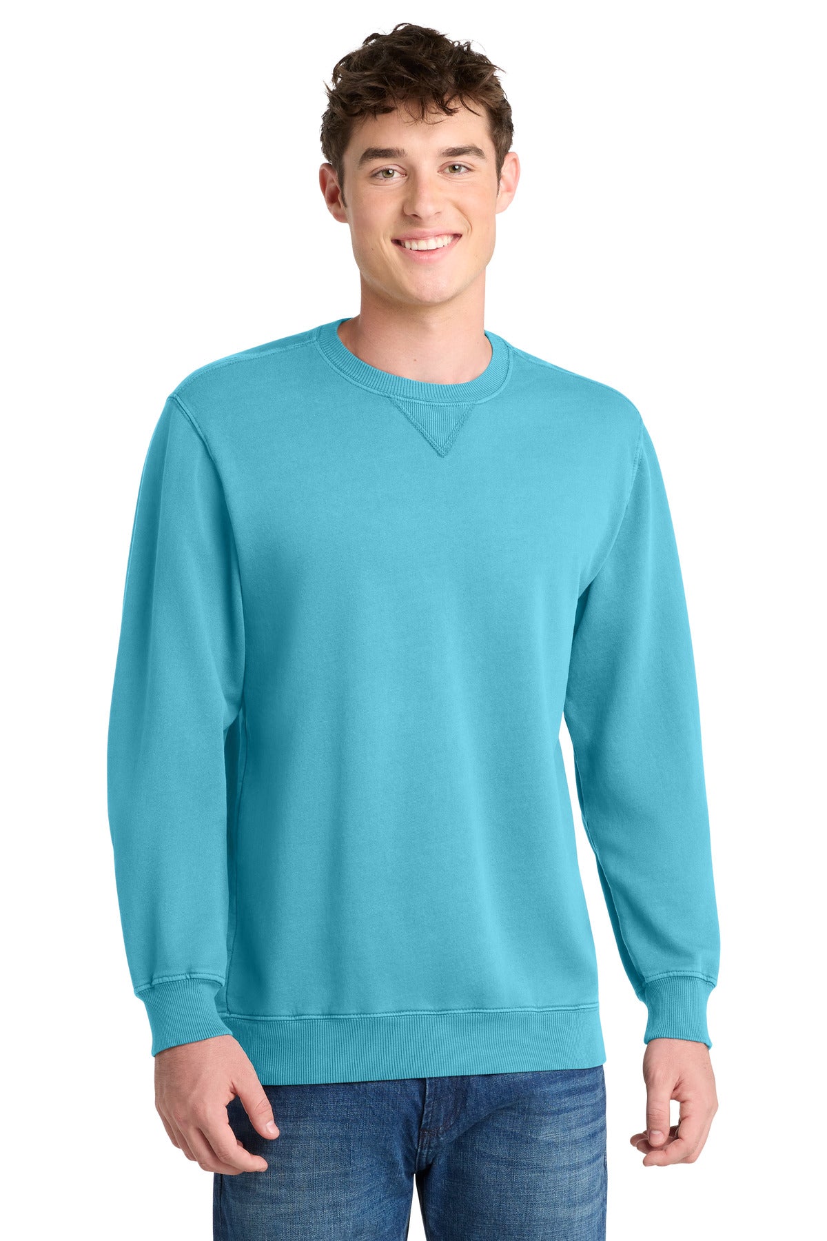 Port & Co™ Beach Wash® Garment-Dyed Crewneck Sweatshirt