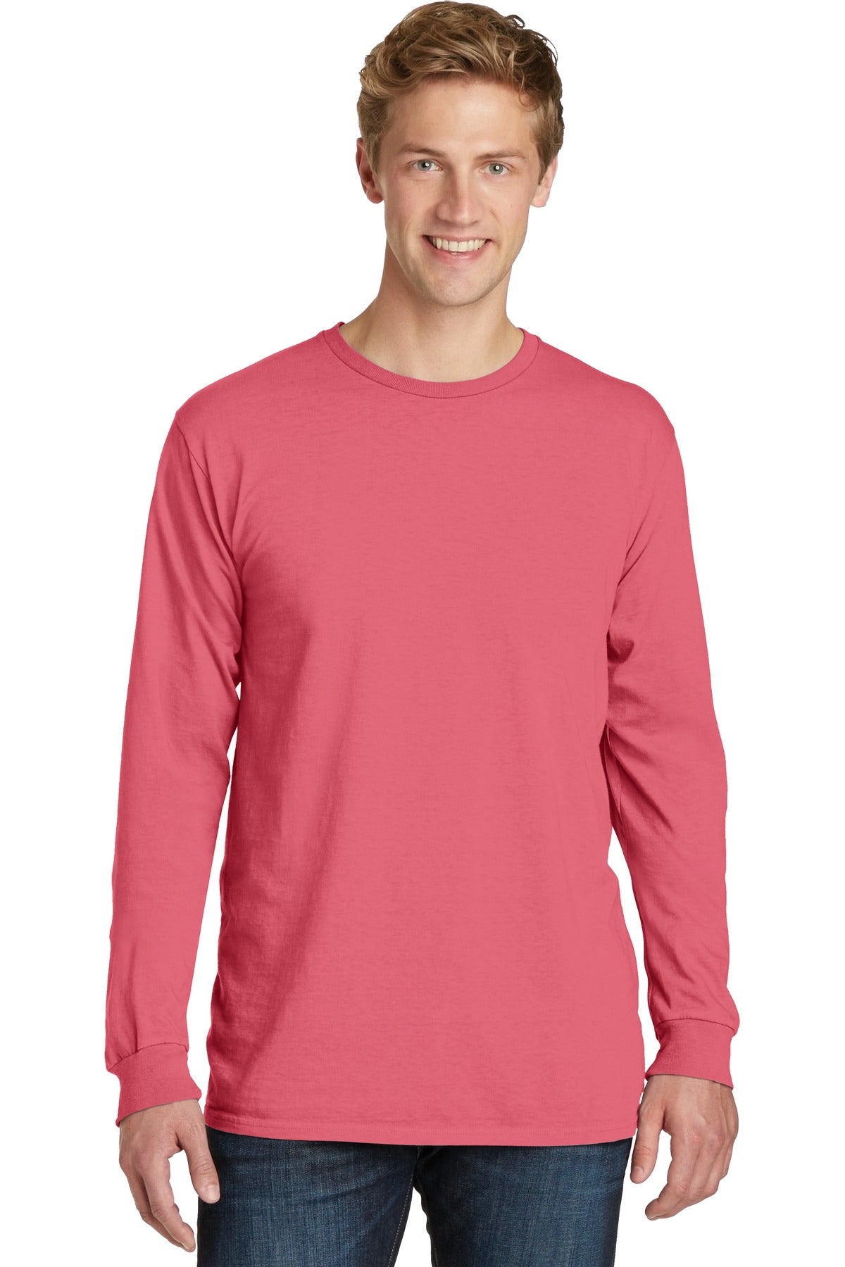 Port & Company? Beach Wash? Garment-Dyed Long Sleeve Te