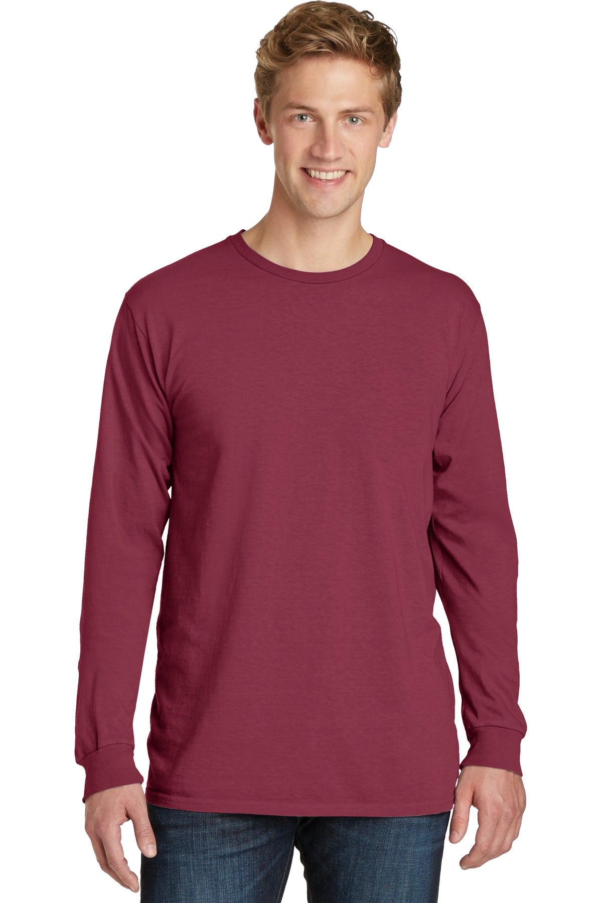 Port & Company? Beach Wash? Garment-Dyed Long Sleeve Te