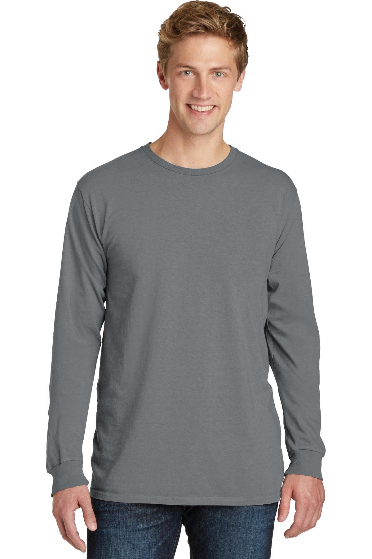 Port & Company? Beach Wash? Garment-Dyed Long Sleeve Te