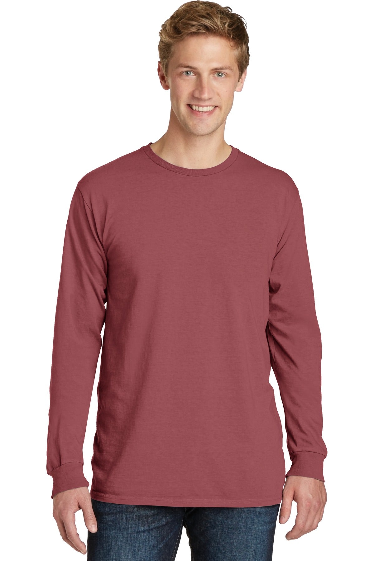 Port & Company? Beach Wash? Garment-Dyed Long Sleeve Te