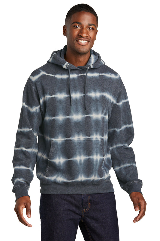 Port & Co™ Allover Stripe Tie-Dye Fleece
