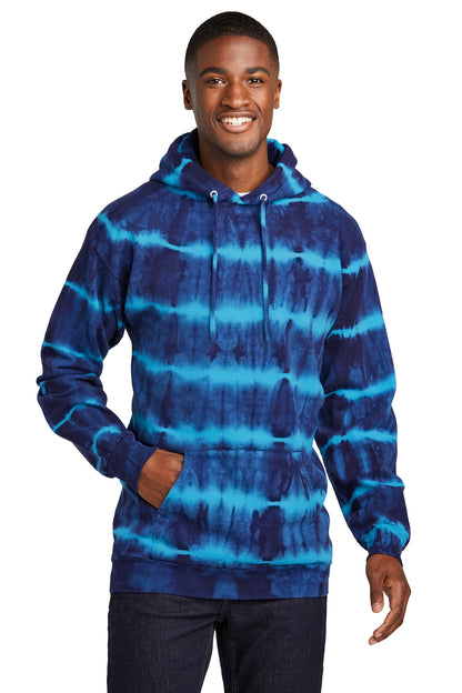 Port & Company? Allover Stripe Tie-Dye Fleece PC143