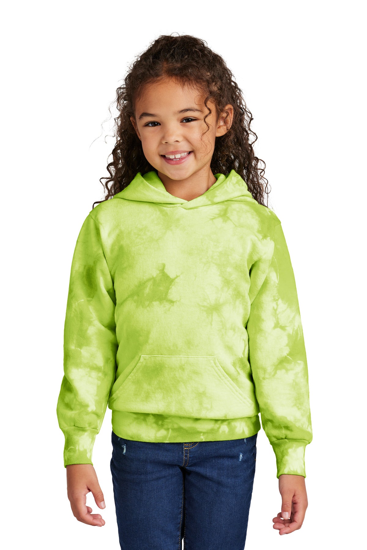 Port & Company? Youth Crystal Tie-Dye Pullover Hoodie P