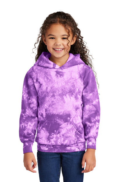 Port & Company? Youth Crystal Tie-Dye Pullover Hoodie P