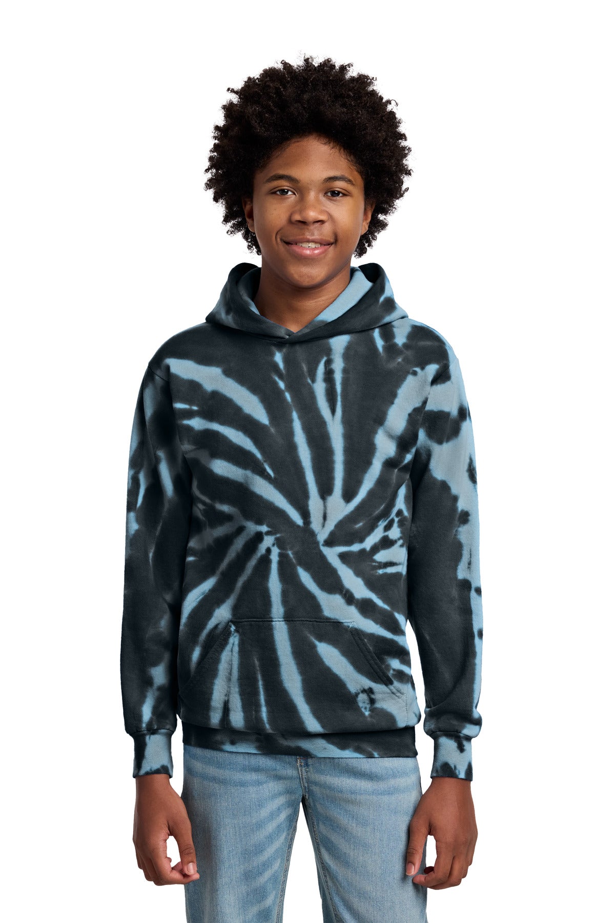 Port & Co™ Youth Tie-Dye Pullover Hooded Sweatshirt