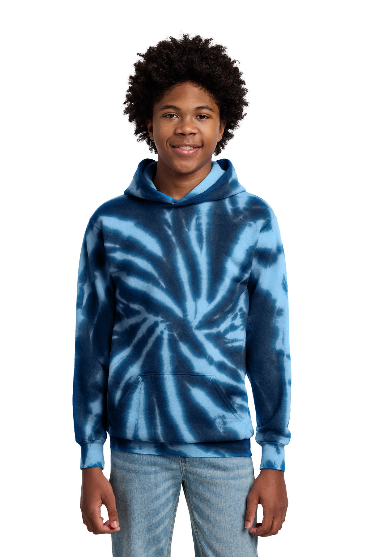 Port & Co™ Youth Tie-Dye Pullover Hooded Sweatshirt