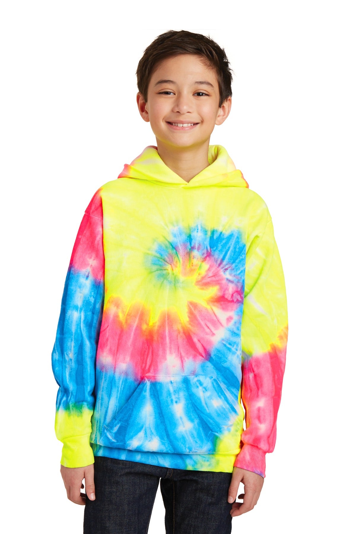 Port & Company? Youth Tie-Dye Pullover Hooded Sweatshir