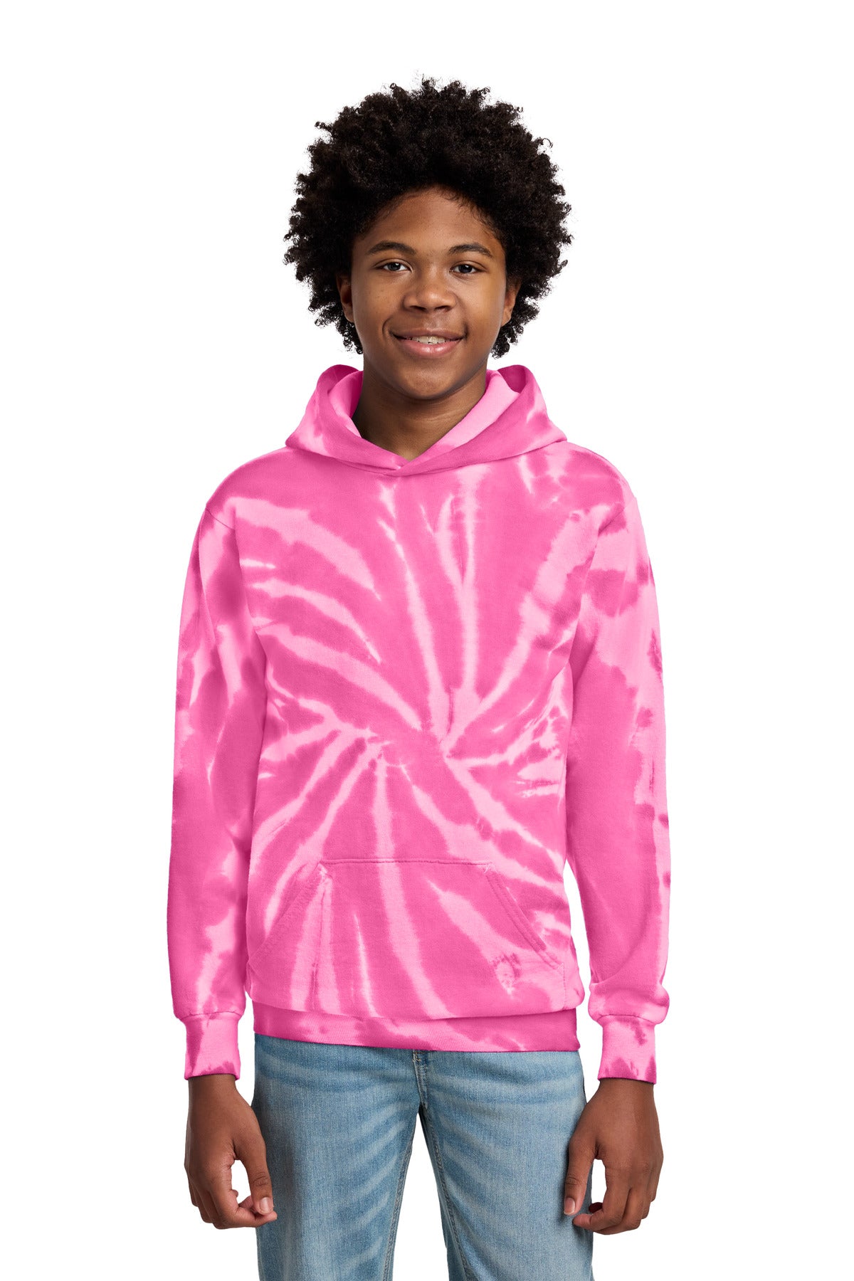 Port & Co™ Youth Tie-Dye Pullover Hooded Sweatshirt