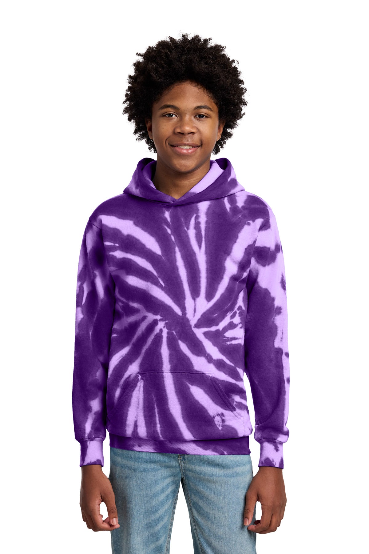 Port & Co™ Youth Tie-Dye Pullover Hooded Sweatshirt