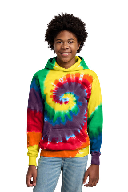 Port & Co™ Youth Tie-Dye Pullover Hooded Sweatshirt